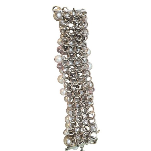 Vera Wang Cha-Cha Faux Pearl Bracelet -- 10" - Picture 4 of 6